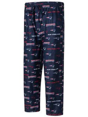 LICENSED NFL NEW ENGLAND PATRIOTS MEN'S PAJAMA PANTS SIZE LARGE